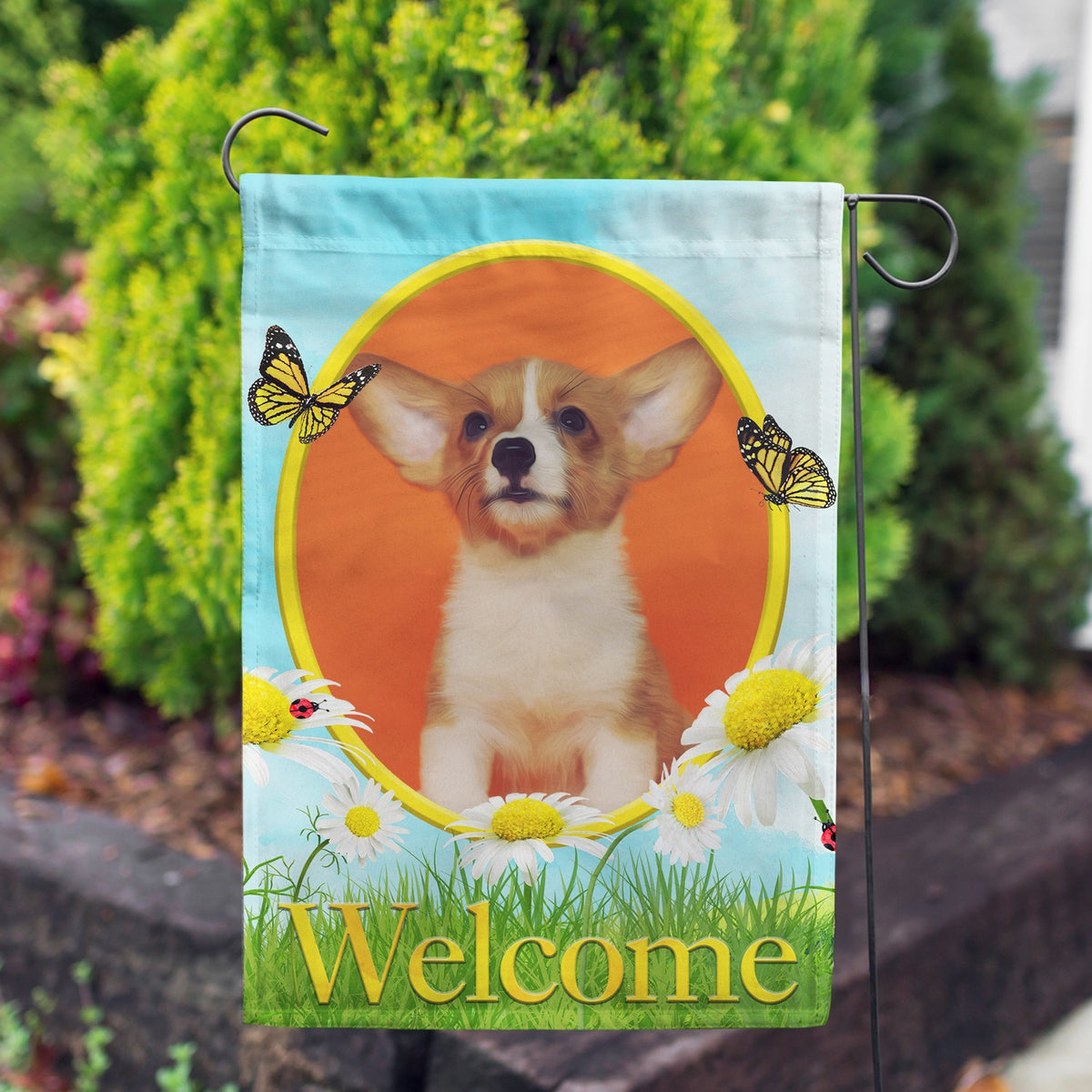 Personalized Loves Me, Loves Me Not Garden Flag