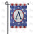 All American Old Wood Monogram Double Sided Garden Flag