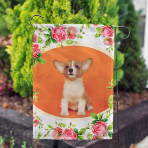 Personalized Country Roses Garden Flag