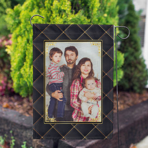 Personalized Quilted Royalty Garden Flag