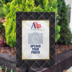 Personalized Quilted Royalty Garden Flag