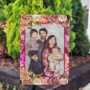 Personalized Rosie Pink Garden Flag