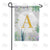 Simply Golden Monogram Double Sided Garden Flag