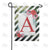 White Lattice Monogram Double Sided Garden Flag