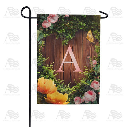 Garden Light Monogram Double Sided Garden Flag