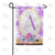 Purple Reflection Monogram Double Sided Garden Flag