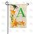 Orange Lilies Monogram Double Sided Garden Flag