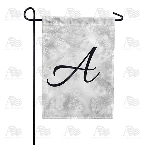 Bird Dreams Monogram Double Sided Garden Flag