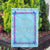 Personalized Blue And Purple Hydrangea Message Garden Flag