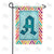 Multi Color Chevron Monogram Double Sided Garden Flag