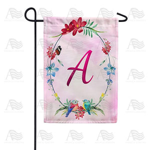 Ring Of Nature Monogram Double Sided Garden Flag