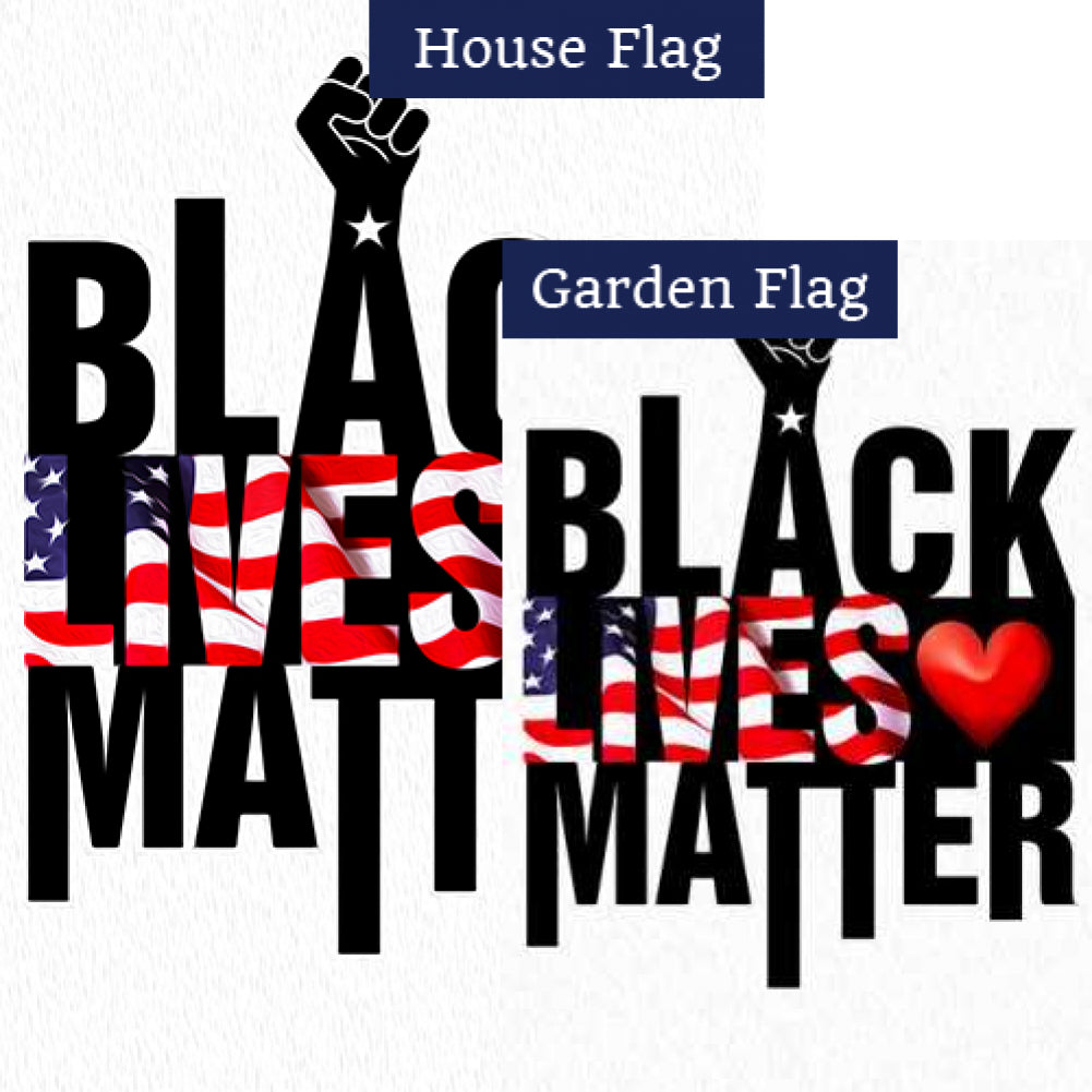 Black Lives Matter 2 Flags Set (2 Pieces)