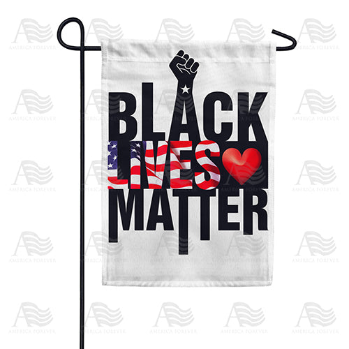Black Lives Matter 2 Double Sided Garden Flag