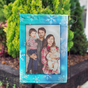 Personalized Snowflakes Garden Flag