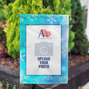 Personalized Snowflakes Garden Flag