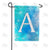 Snowflakes Monogram Double Sided Garden Flag