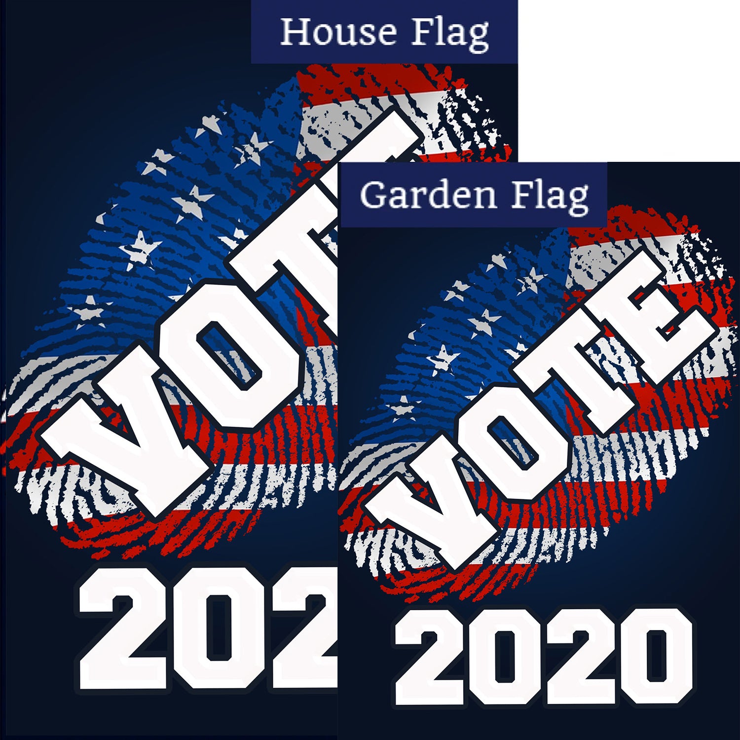 Vote 2020 (Blue) Flags Set (2 Pieces)