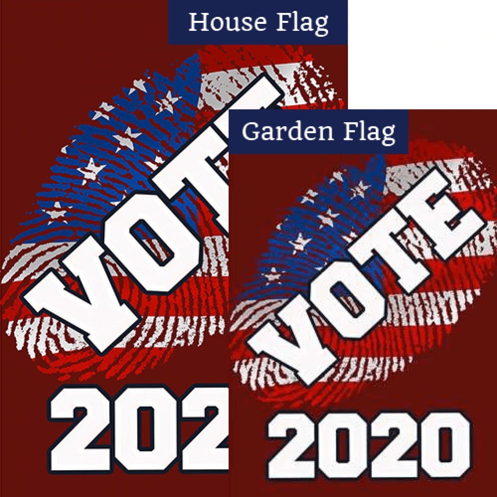Vote 2020 (Red) Flags Set (2 Pieces)