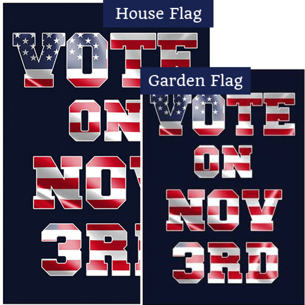 Vote on November 3rd Flags Set (2 Pieces)