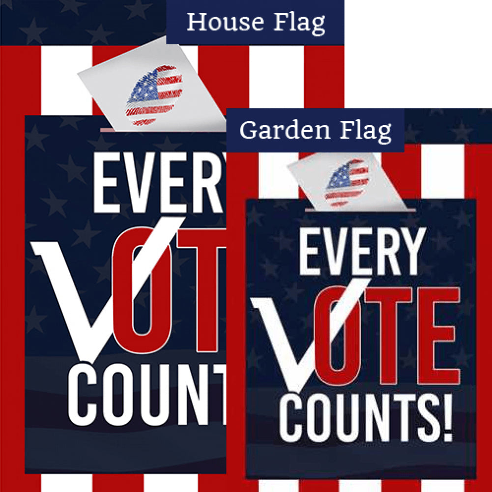 Every Vote Counts Flags Set (2 Pieces)
