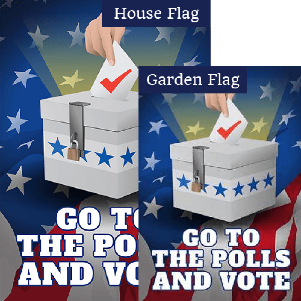 Go to the Polls and Vote! Flags Set (2 Pieces)