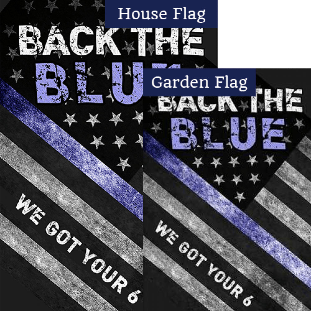 We Got your Six Double Sided Flags Set (2 Pieces)