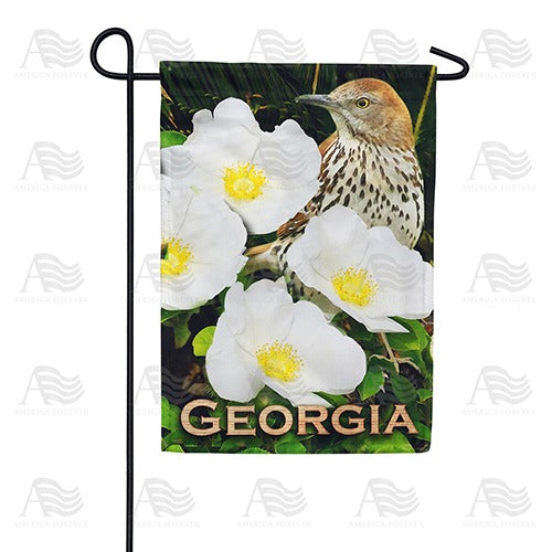 Georgia's Cherokee Rose Double Sided Garden Flag