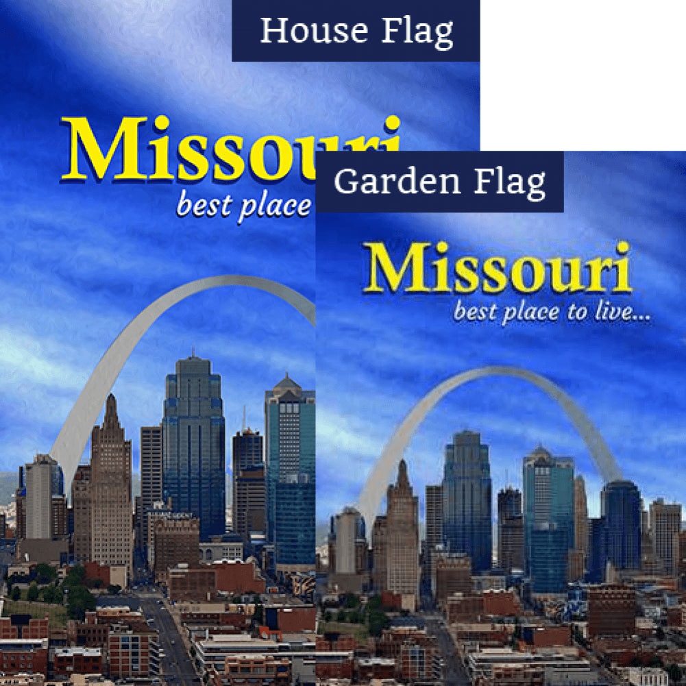 Missouri, The Gateway To The West Double Sided Flags Set (2 Pieces)
