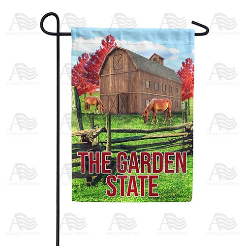 New Jersey-Horse Farm Double Sided Garden Flag
