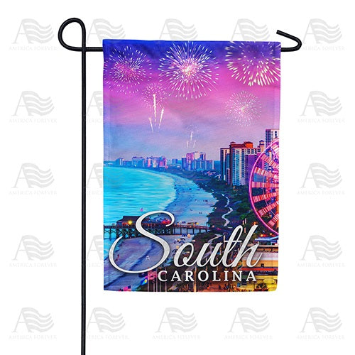 South Carolina-Fun & Sun Double Sided Garden Flag
