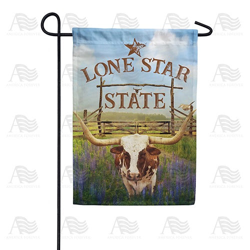 Texas Longhorn Double Sided Garden Flag