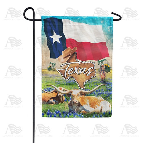 Texas, The Lone Star State Double Sided Garden Flag