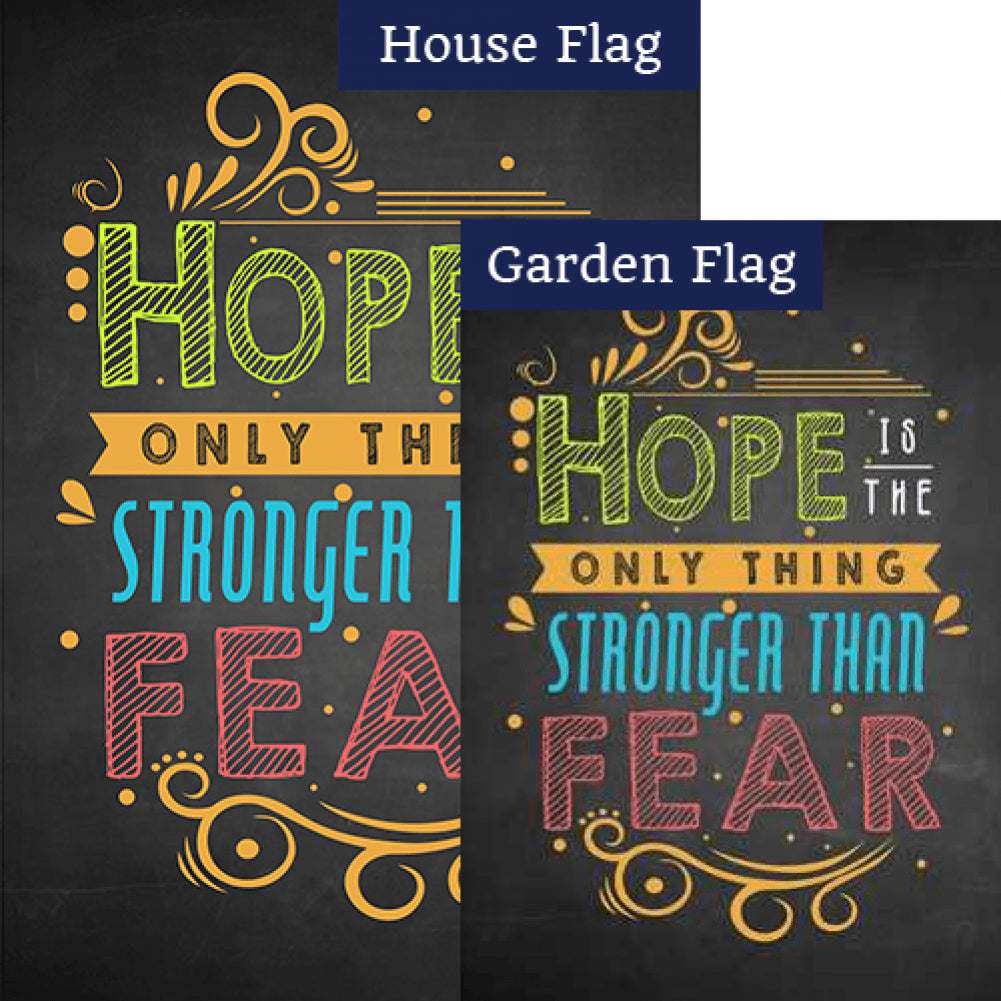 Have Hope & Stay Strong Double Sided Flags Set (2 Pieces)
