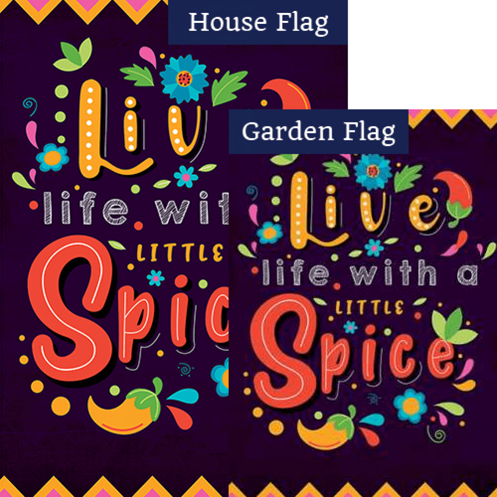 Spice Up Your Life! Double Sided Flags Set (2 Pieces)