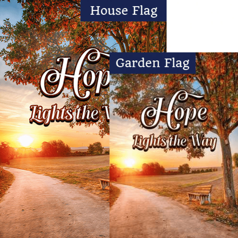 Hope Lights The Way Double Sided Flags Set (2 Pieces)