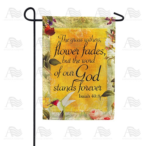 God's Word Stands Forever Double Sided Garden Flag