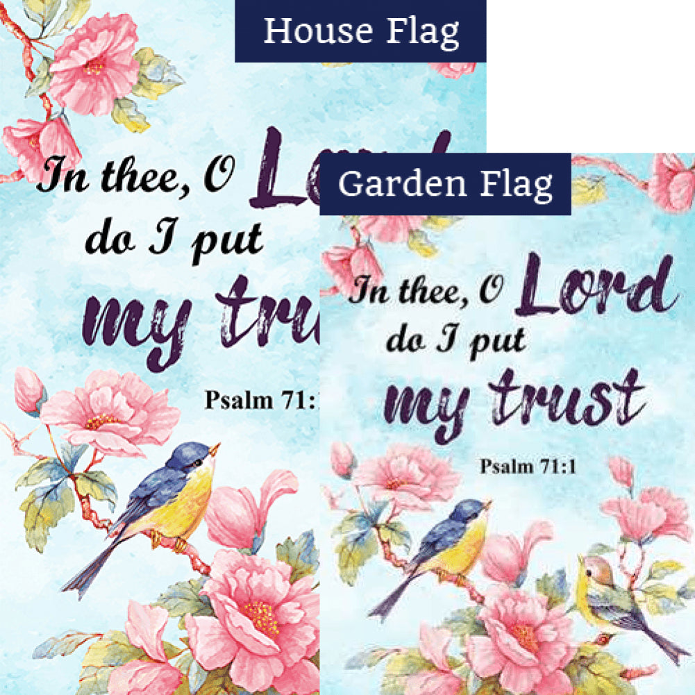 Trust In The Lord Double Sided Flags Set (2 Pieces)