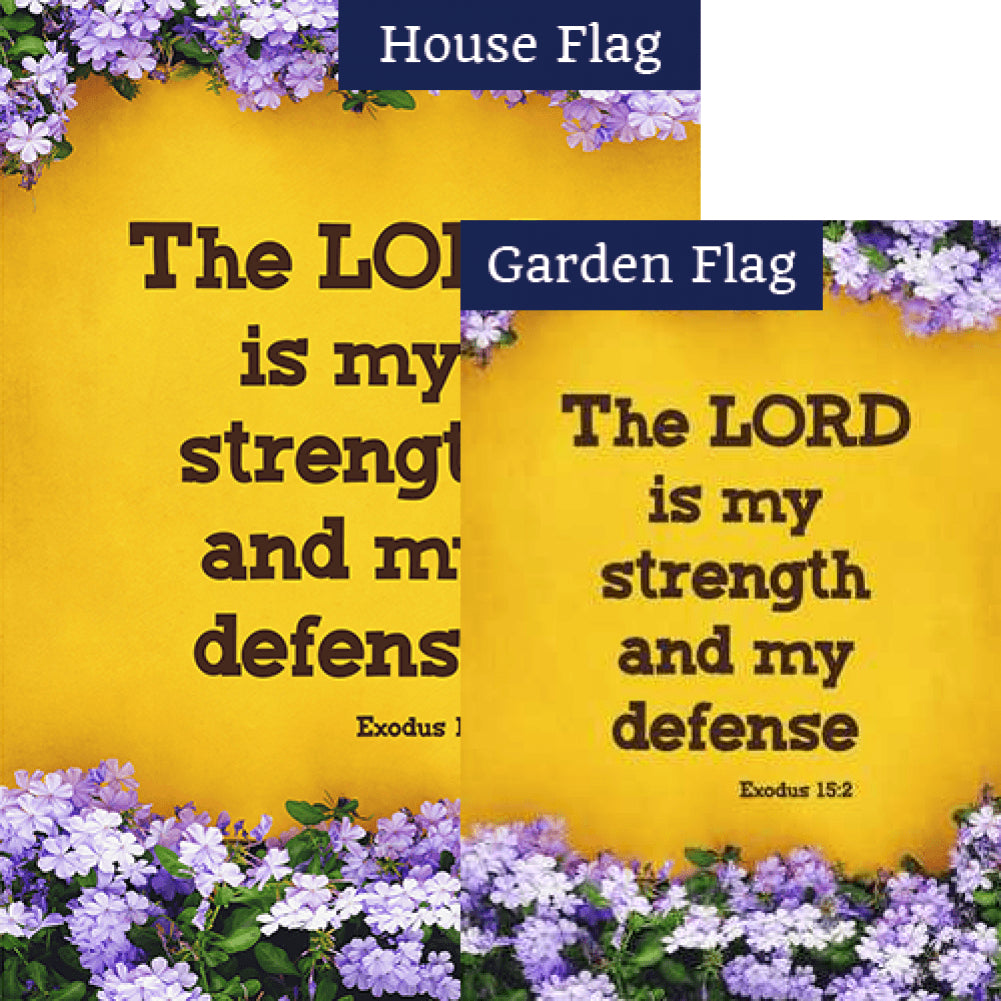 My Strength Comes From The Lord Flags Set (2 Pieces)