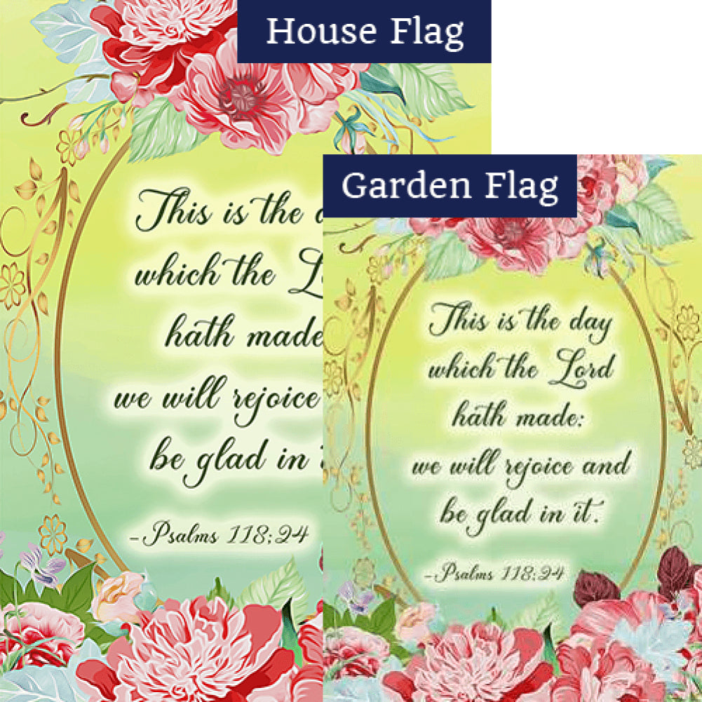 Rejoice In Every Day! Double Sided Flags Set (2 Pieces)