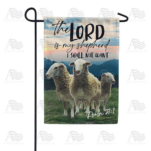 The Lord Is My Shepherd Double Sided Garden Flag