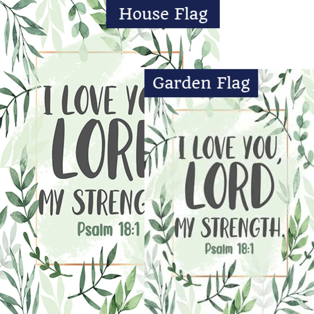 I Love You Lord Double Sided Flags Set (2 Pieces)
