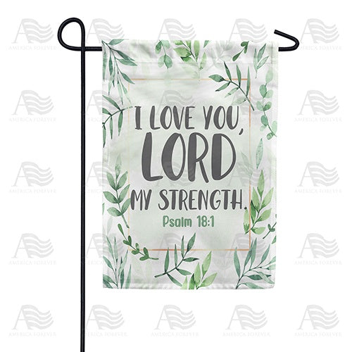 I Love You Lord Double Sided Garden Flag