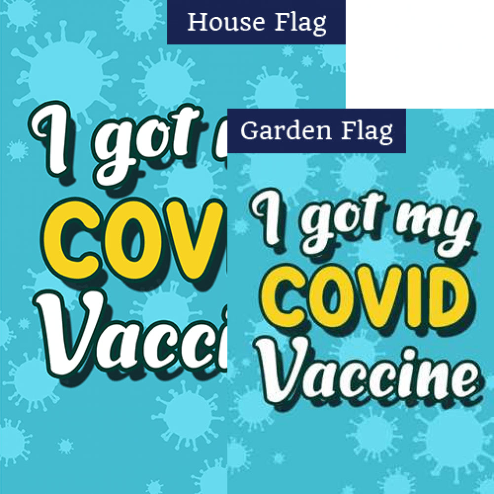 I got my COVID Vaccine Double Sided Flags Set (2 Pieces)