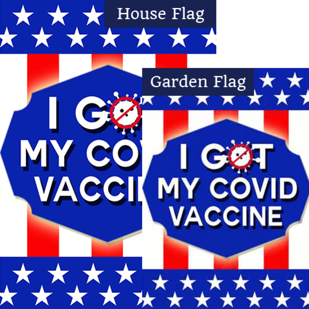 America Forever I Got My Covid Vaccine Flags Set (2 Pieces)