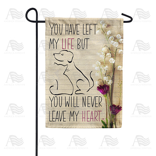 Forever In My Heart Pets Double Sided Garden Flag