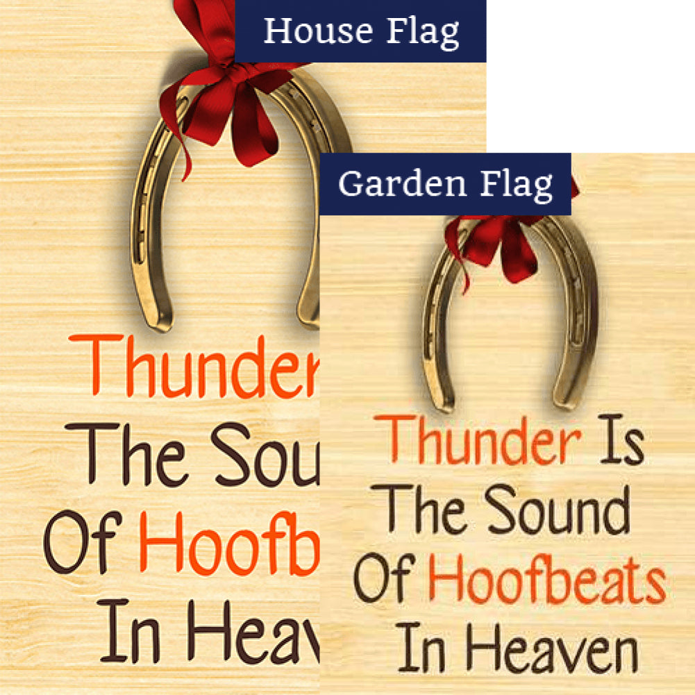 Thundering Hoofbeats Flags Set (2 Pieces)