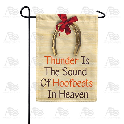 Thundering Hoofbeats Double Sided Garden Flag