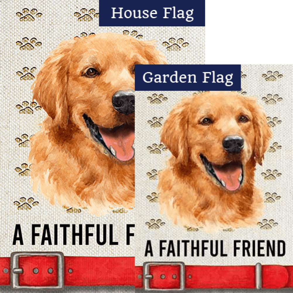 A Faithful Friend Double Sided Flags Set (2 Pieces)