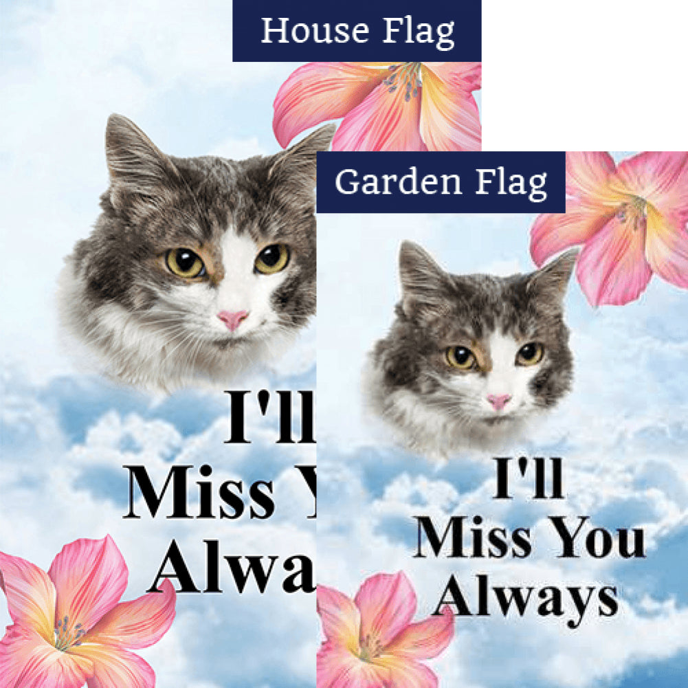 Feline Farewell Double Sided Flags Set (2 Pieces)