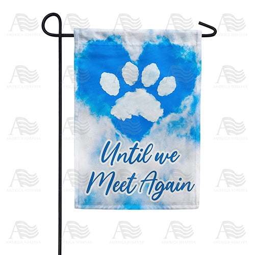 Sky Paw Print Double Sided Garden Flag